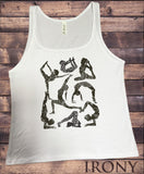 Jersey Tank Top Yoga Meditation Poses Enthusiast Print JTK1625