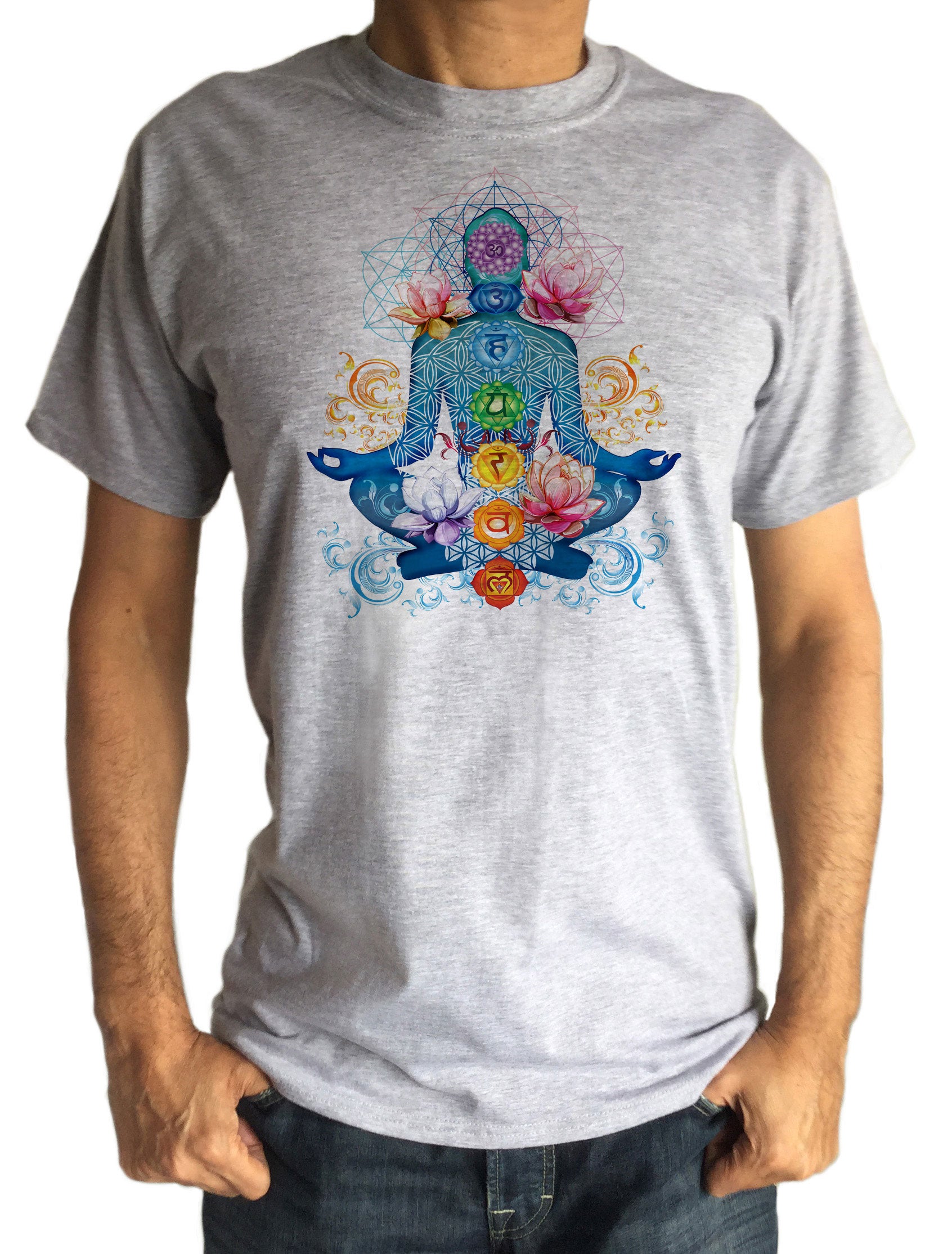 Lotus Shirt  Yoga T-shirt design, Meditation shirt, Tshirt for Fitness –  SeyerDesigns