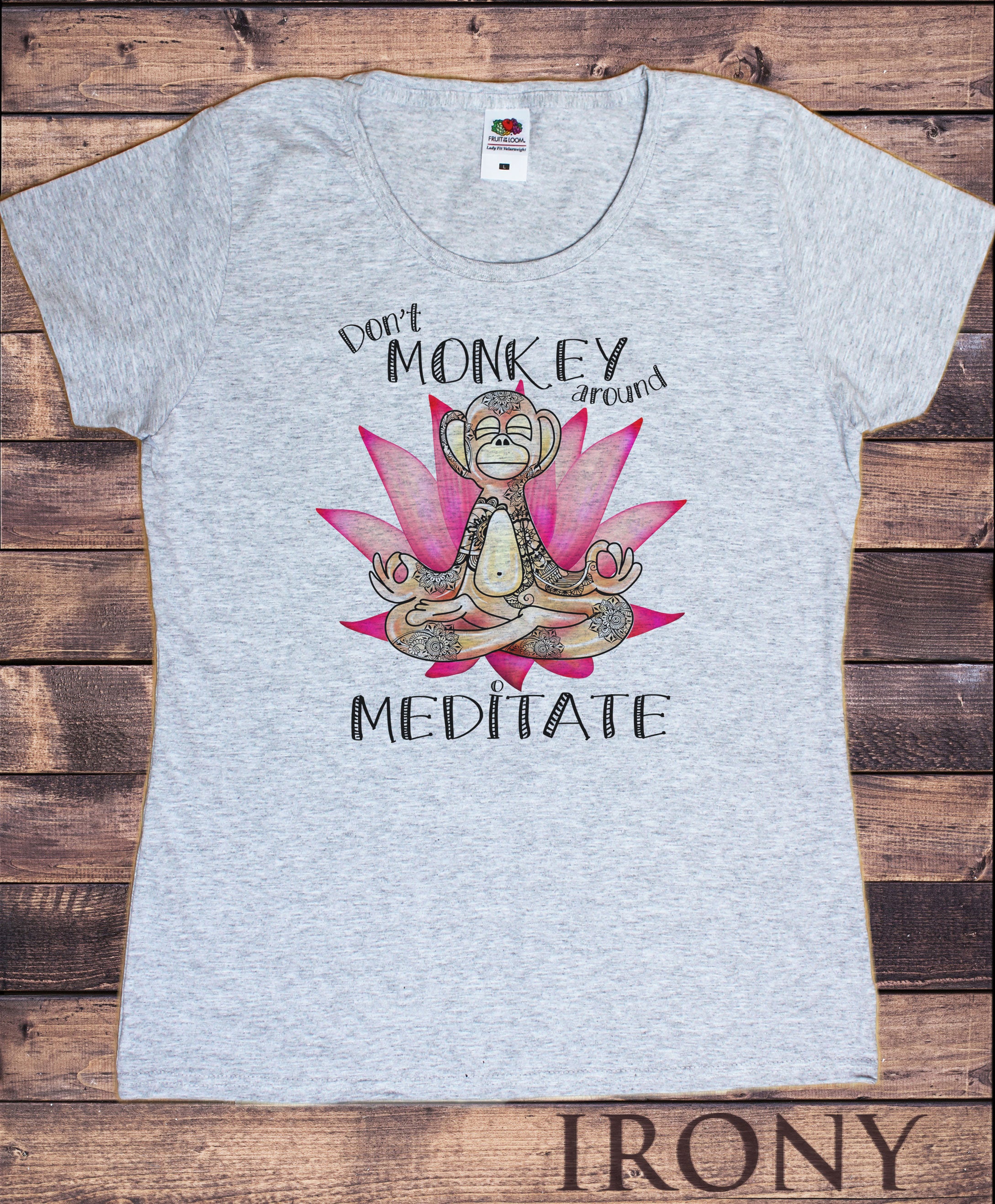Heavily Meditated T-Shirt, Meditation, Mandala Shirt, Funny Hippie Yoga  Shirts for Women