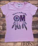 Women’s T-Shirt There's No Place Like Om Chakra Meditation  Peace Spirit India Print  TS1680