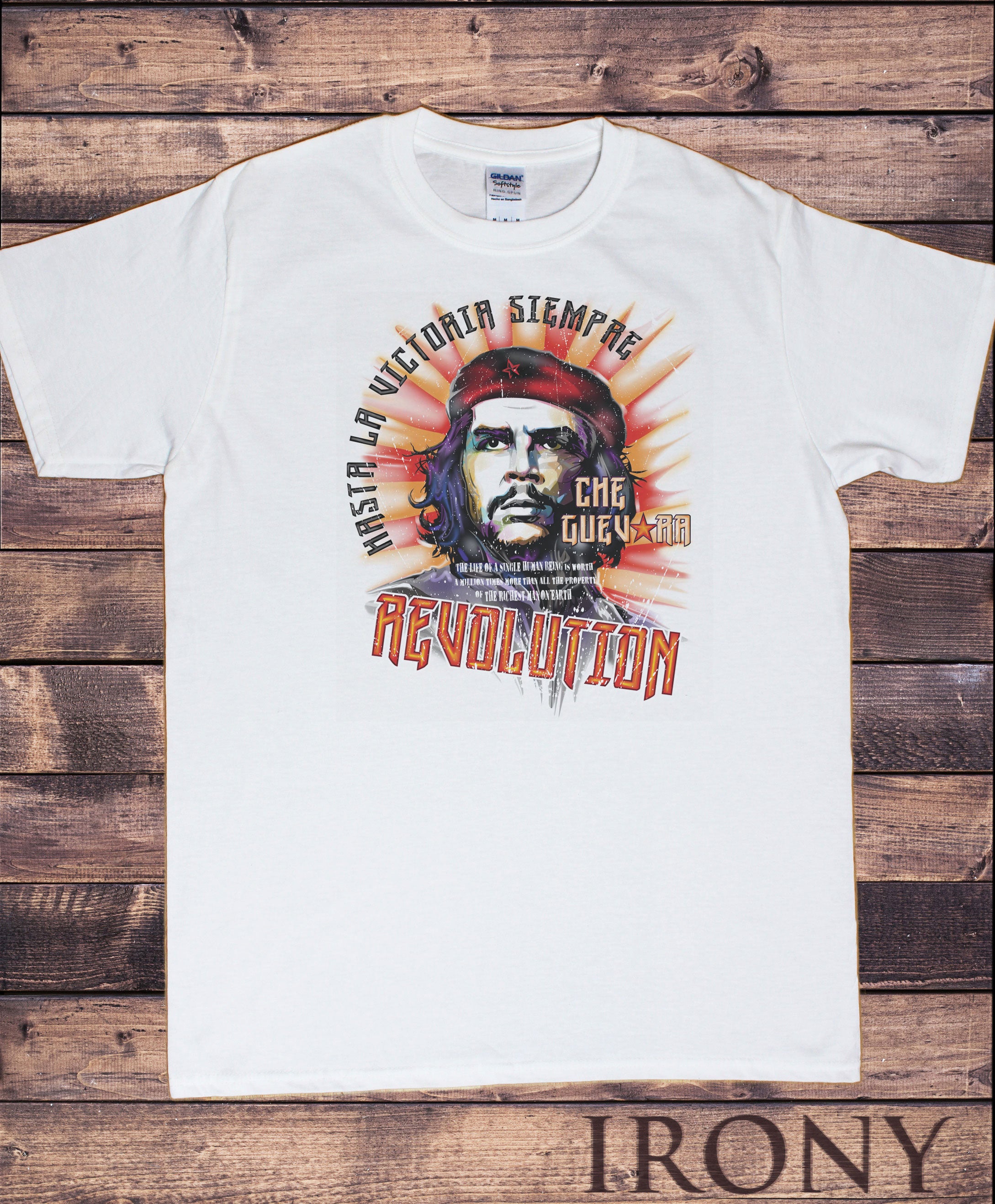 Che Guevara Ironic Retro Political Socialist T-shirt -  Denmark